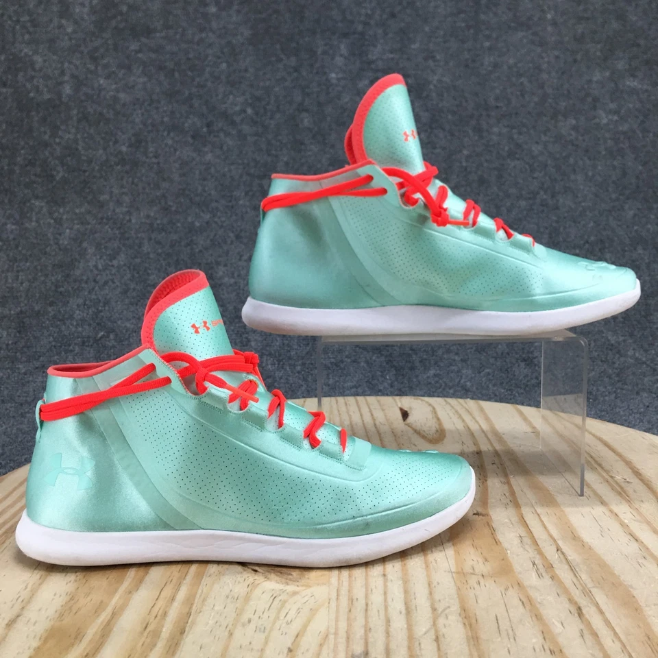 Under Armour Shoes Womens 11 SpeedForm StudioLux Mid Running Teal 1255830-960 - Image 2 of 4