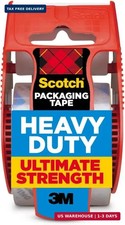 Scotch Heavy Duty Shipping Packing Tape, Clear, Shipping and Packaging Supplies,