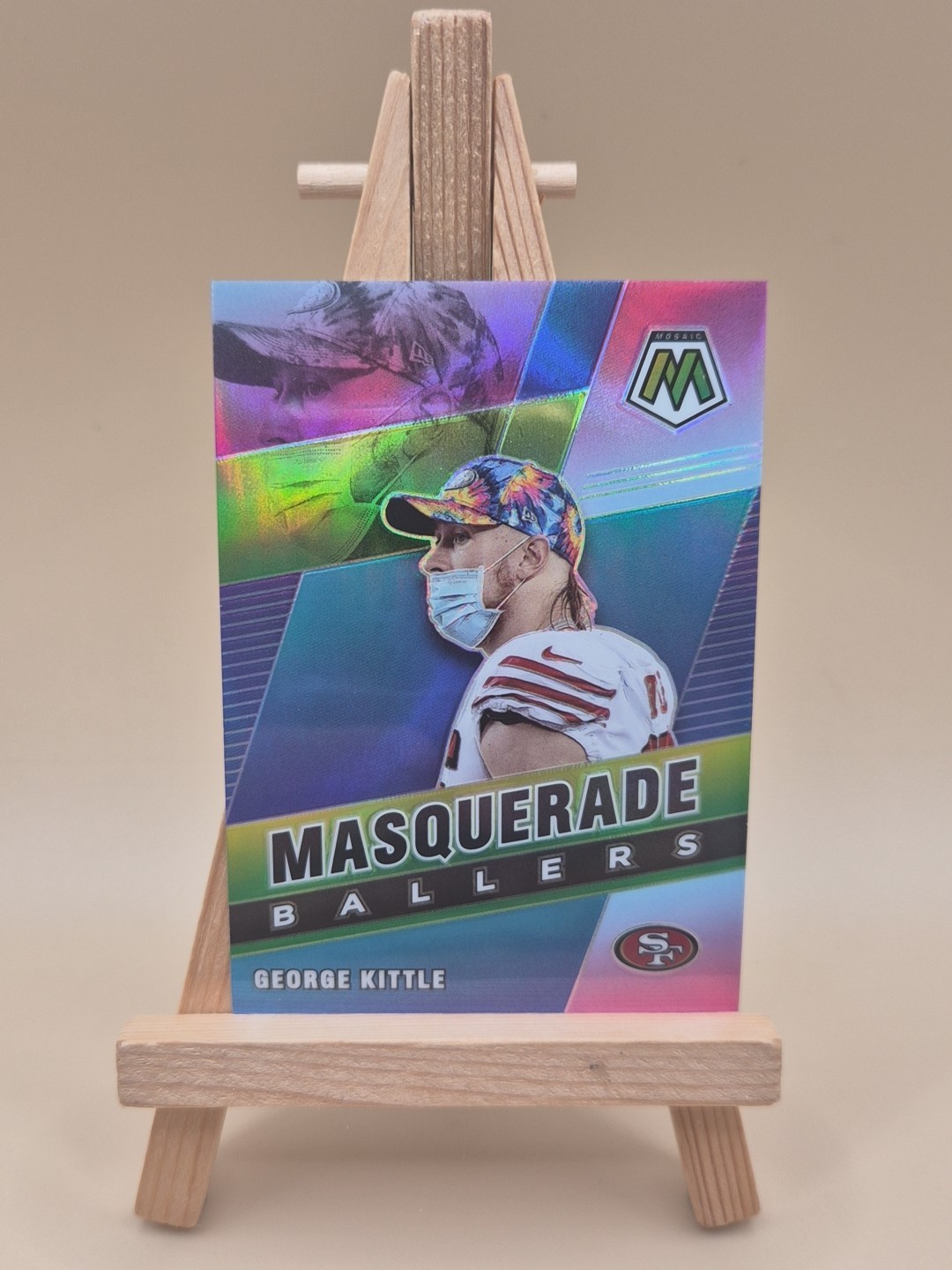 2021 Panini Mosaic Masquerade Ballers George Kittle #MB-10 San Francisco 49ers