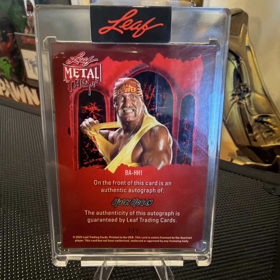 2025 Leaf Metal 万圣节 HULK HOGAN "12X 冠军"亲笔签名 #'d 1/1 — 第 2/3 张图片
