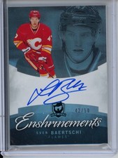 2012-13 UD The Cup Enshrinements Rookie Autograph #CE-SB Sven Baertschi /50 AUTO