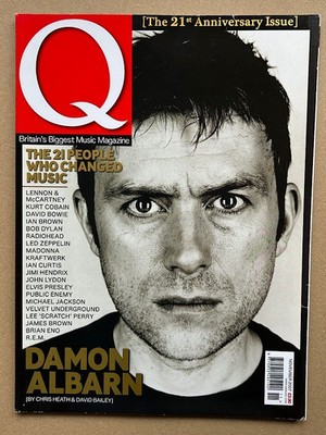 BLUR Q #256 MAGAZINE NOVEMBER 2007 - DAMON ALBARN COVER WITH FEATURE INSIDE UK