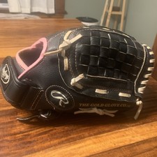 Rawlings Glove 11 1/2inch RHT Fast Pitch Softball WFP115 Black/Pink Women's