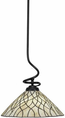 Matte Black Capri 1-Light Pendant - Stylish Modern Lighting Fixture