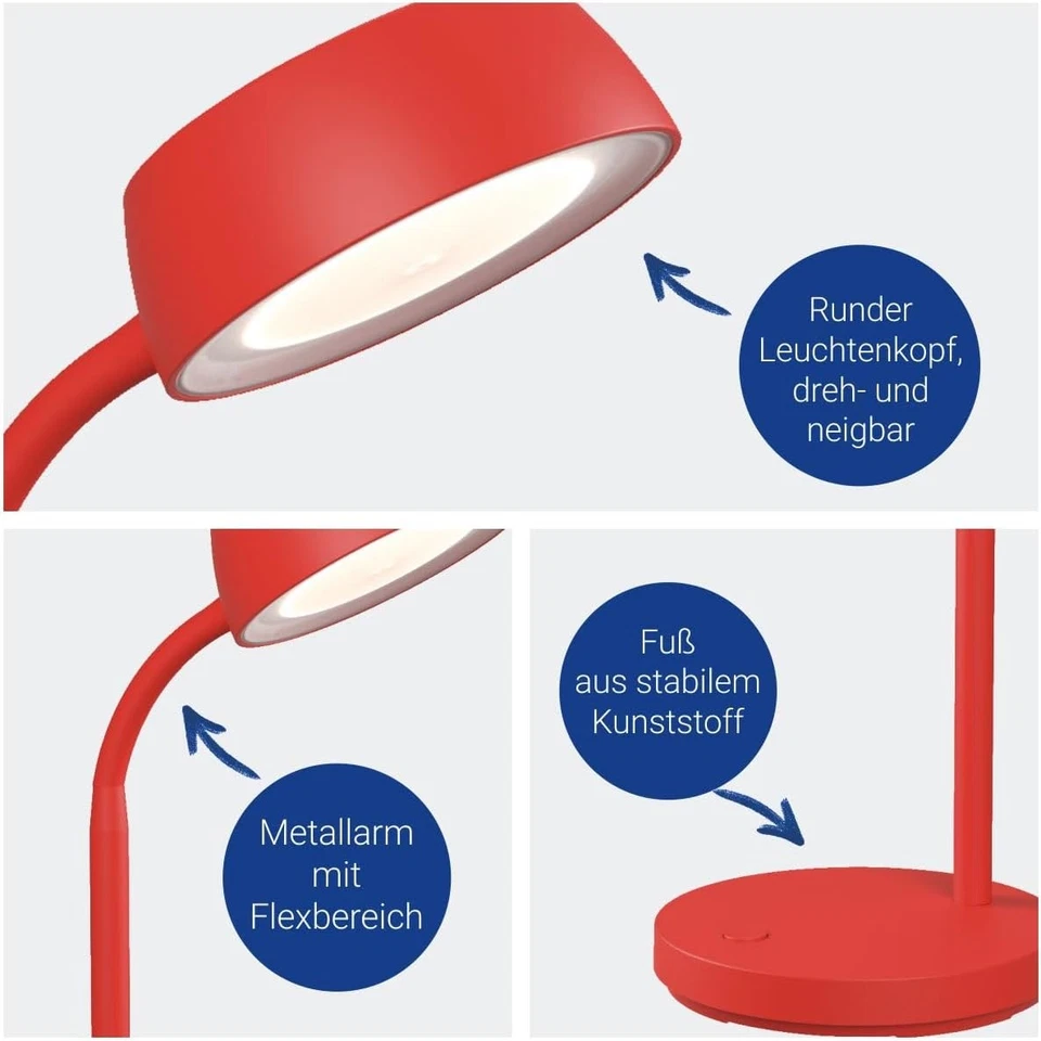 Schreibtischlampe LED Lampe Tischlampe Standfuß MAULabby 3000K 585lm 21x15x30cm - Bild 4 von 4