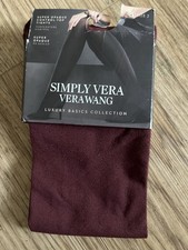 SIMPLY VERA Vera Wang Control Top TIGHTS Burgundy Opaque Gr. 2 NEU OVP