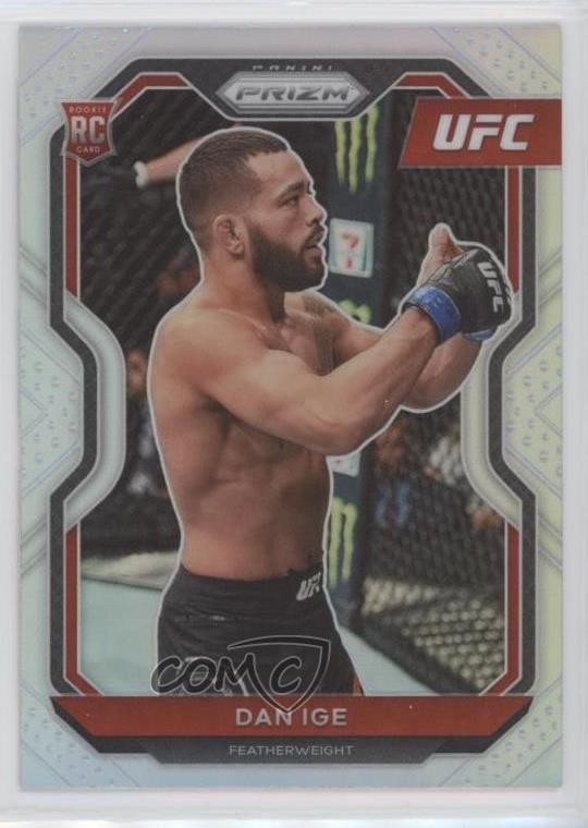 2021 Panini Prizm UFC Silver Prizm Dan Ige #70 Rookie RC 03rx