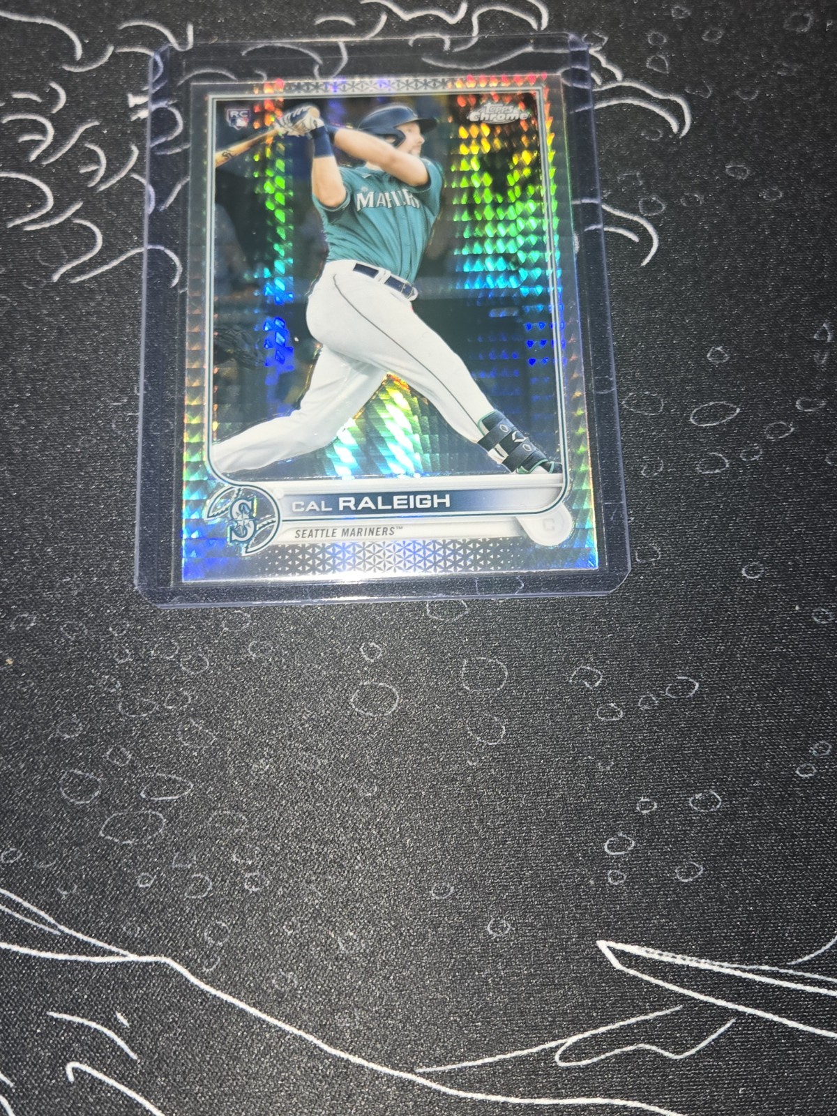 2022 Topps Chrome - Cal Raleigh #149 Prism Refractor (RC)
