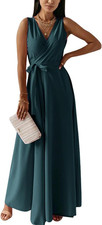 Women Long Maxi Cocktail Dress Slim High Waist Summer 