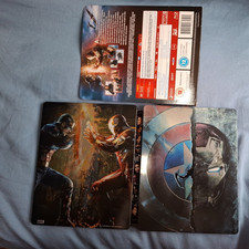 Captain America Civil War Steelbook Edition Blu Ray Movie 3D + 2D region ABC
