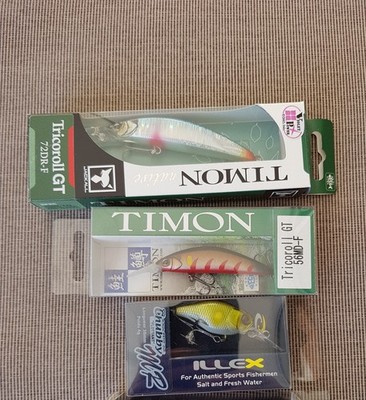 Illex, Jackall Wobbler Set, Chubby, Tricoroll GT, Chubby Minnow, Crankbait