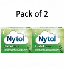 2xNytol Herbal  Night 20 Tablets Natural Sleep Aid for Restful Sleep