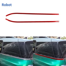 Red Carbon Fiber Rear Window Lower Trim For Mini Cooper Countryman F60 2017-23
