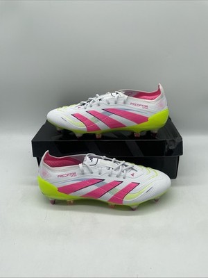Adidas Predator Elite Low SG Fußballschuhe Weiß Pink Größe UK 7,5 EU 41 1/3 NEU
