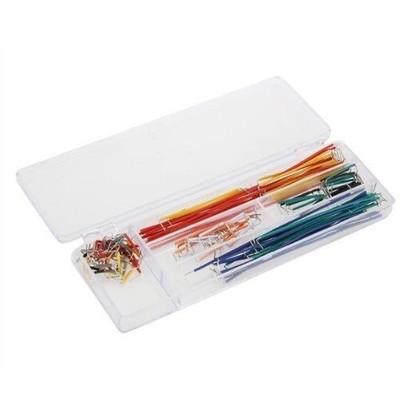 140pcs Solderless Breadboard Jumper Cable Wire Kit Box     For   #bv
