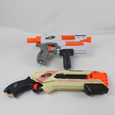 Lot of 2 Nerf N-Strike Elite Rough Cut 2x4 Modulus Mediator Blasters - Parts