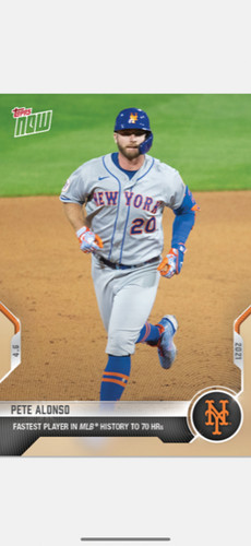 2021 Topps Now 41 Pete Alonso