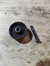 VINTAGE NEW HOME TREADLE SEWING MACHINE CAST BASE WHEEL, 1/2" WIDE, AXLE 