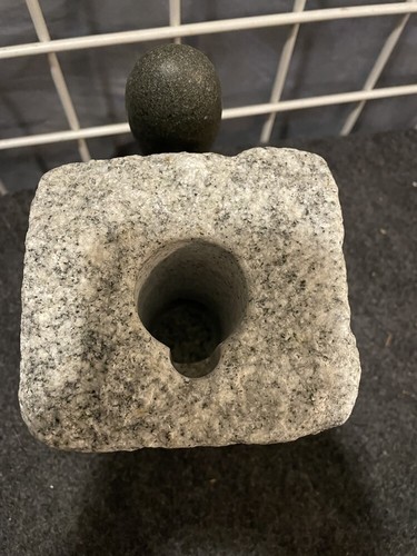 Funky Rock Designs granite cobblestone booze dispenser w/ stone handle USA - Picture 3 of 4