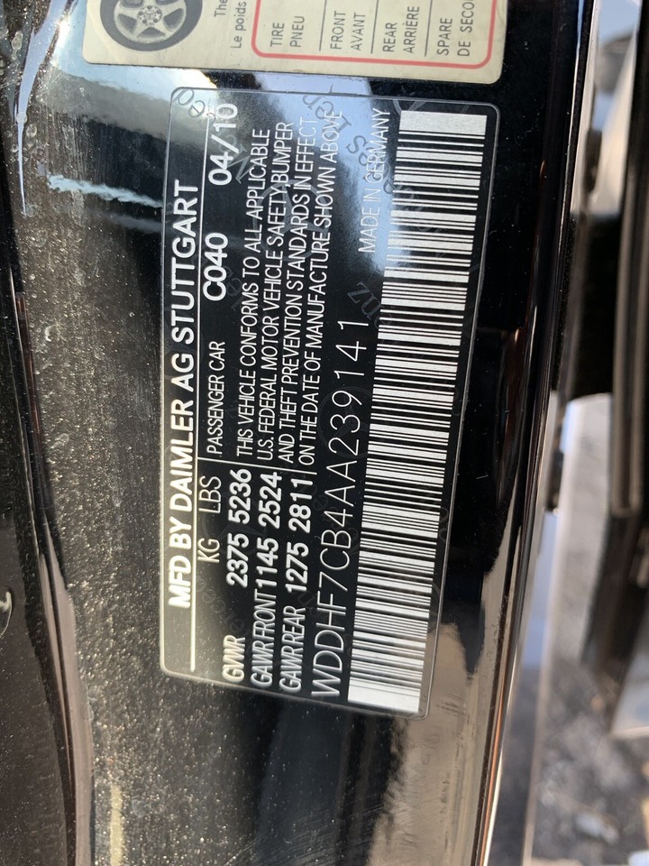 1011 Mercedes E550 Power Steering Gear/Box Rack & Pinion 61k RWD