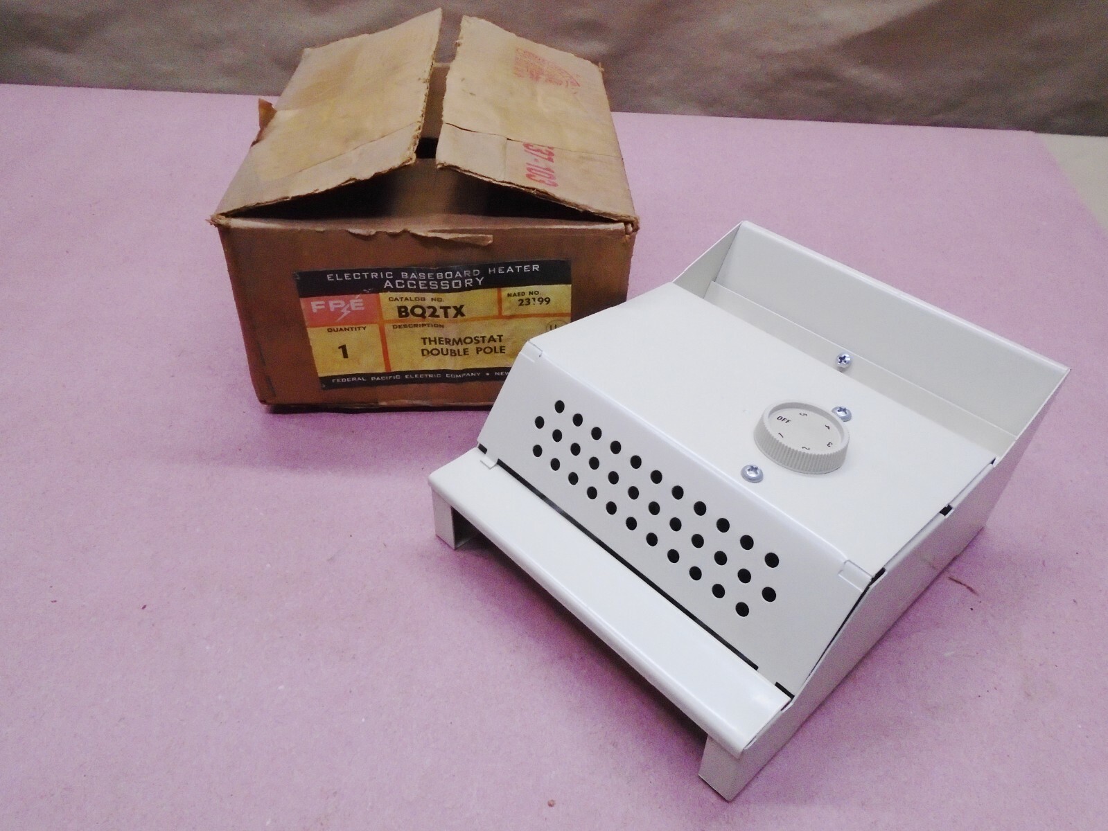 NEW FPE BQ2TX Electric Baseboard Heater Accessory Thermostat Double Pole |  eBay