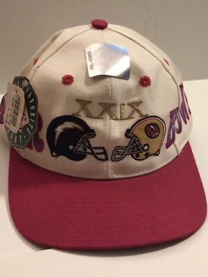 Rare Ltd Edition 746/3000 Super Bowl XXIX 29 Snapback Hat Chargers & 49ers Cap