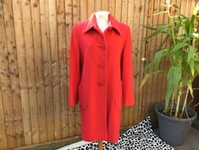 Marvin Richards Coral Button Front Wool Coat Size 12