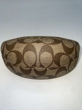 Coach Clam Shell Eyeglass Case Signature C s Brown Case Only