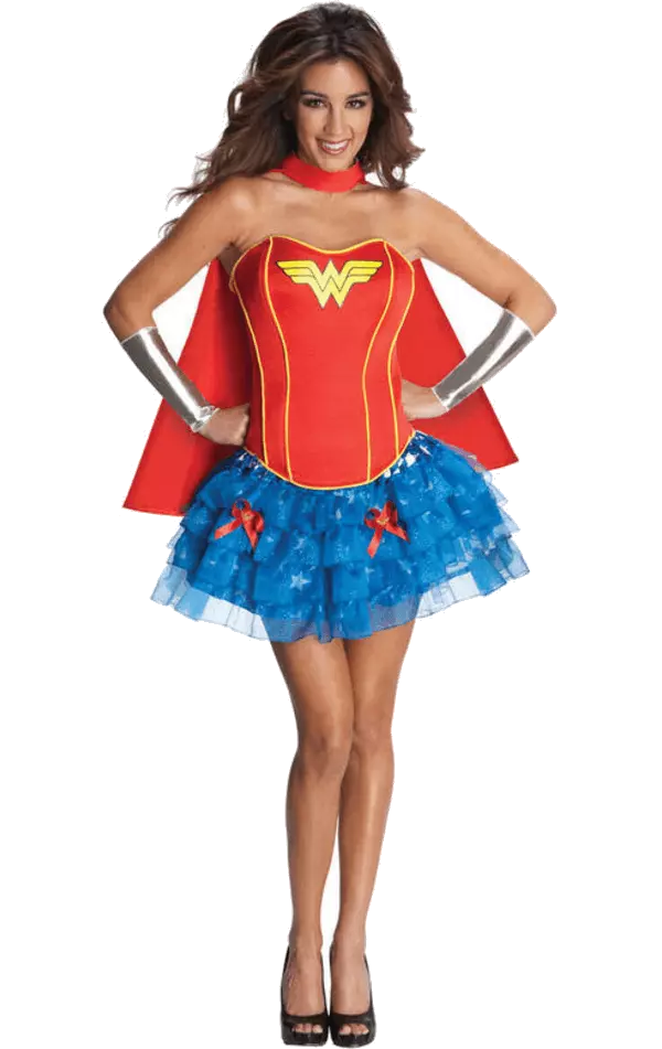 Women's Wonder Woman Superhero Justice League Film & TV Fancy Dress Costume