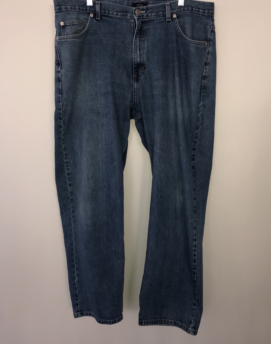 Sale!! Alfani Classic Men's Jeans Straight Leg Medium Wash Size 38 x 30