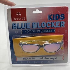 Optix 55 Kids Blue Light Blocking Glasses Anti Eyestrain Computer Video Gaming