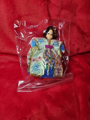 Vintage Pushpin Chenille Pipe Cleaner Doll Lady-1970s Crafting Handmade Unique