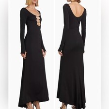 Alice + Olivia Kalena Jersey Cut-Out Maxi Dress US:10