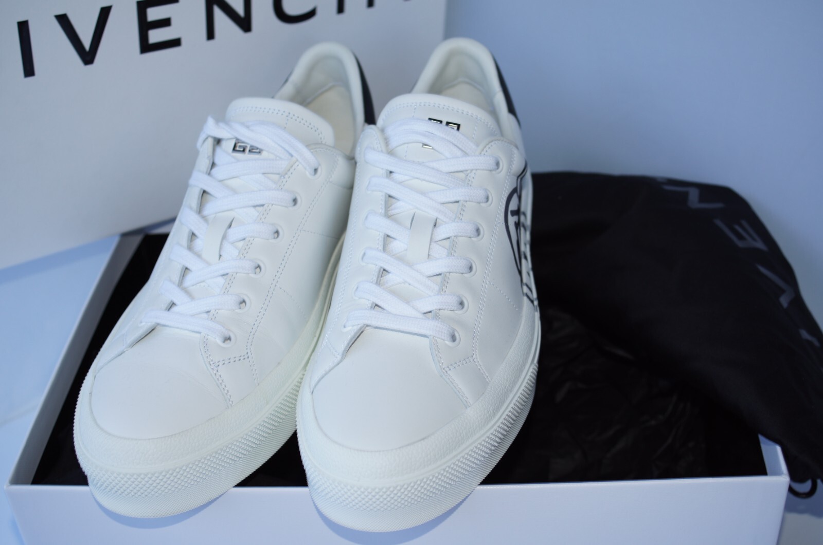 New Givenchy Men's City Sport Sneakers Size 11.5 Tennis Shoes White thumbnail 7