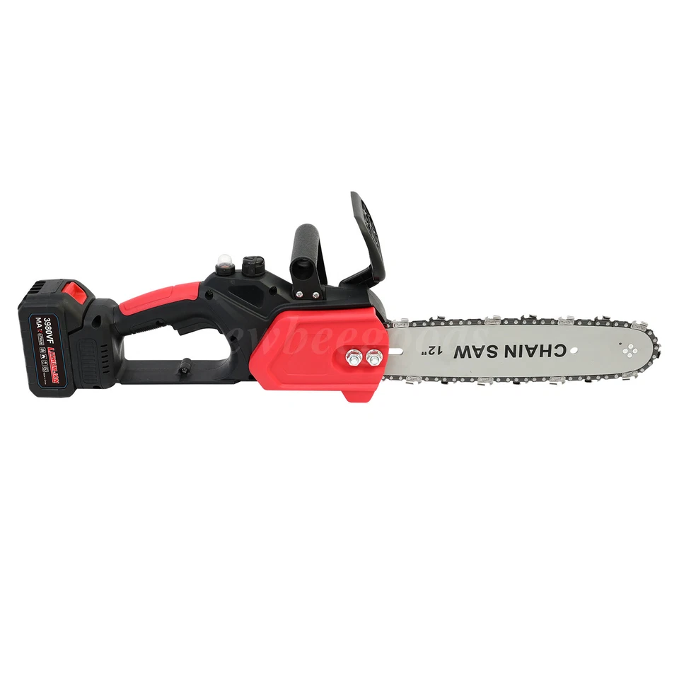 12" Cordless Chainsaw Brushless Electric Handheld Chain Saw w/ 2 Battery&Charge - Image 3 of 4