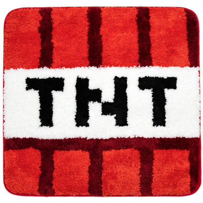 Minecraft TNT Block Tufted Bath Rug Red | eBay