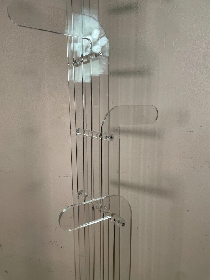 APPENDIABITI DA TERRA DESIGN PLEXIGLASS IPEX OBSOLETO GOLF CLUB TRASPARENTE - Immagine 4 di 4