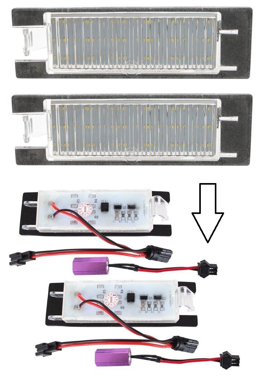 Feux LED plaque Jeep Renegade 2014 éclairage arrière étanche anti-erreur