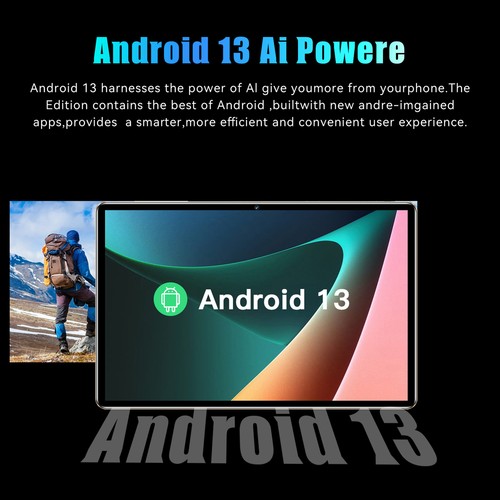 10.1'' 4G BT4.2 WIFI Android13 Tablet Pad 6GB+128GB Dual Camera 8 Core w/Case AU - Picture 11 of 14
