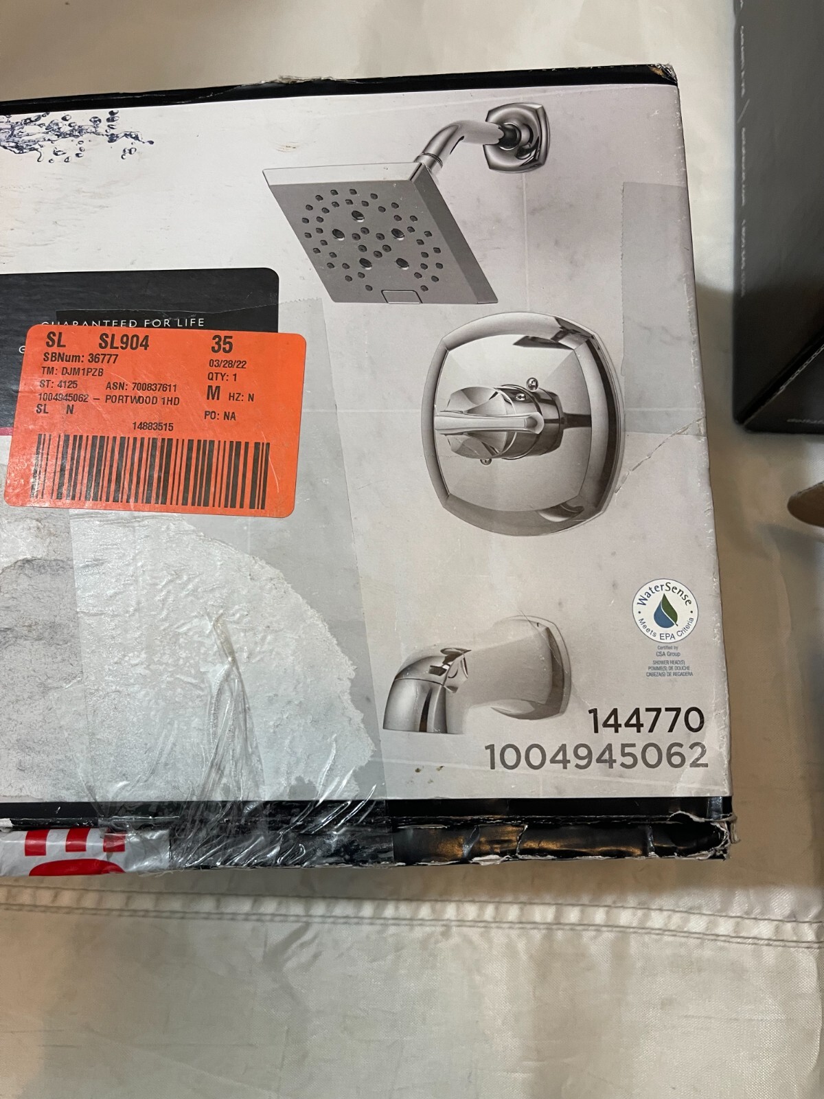 Delta Portwood 144770 SingleHandle 5Spray Tub Shower Faucet Chrome