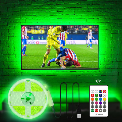 Led Lights for TV 70 75 80 82 Inches, 18Ft USB TV LED Backlight behind TV Monito