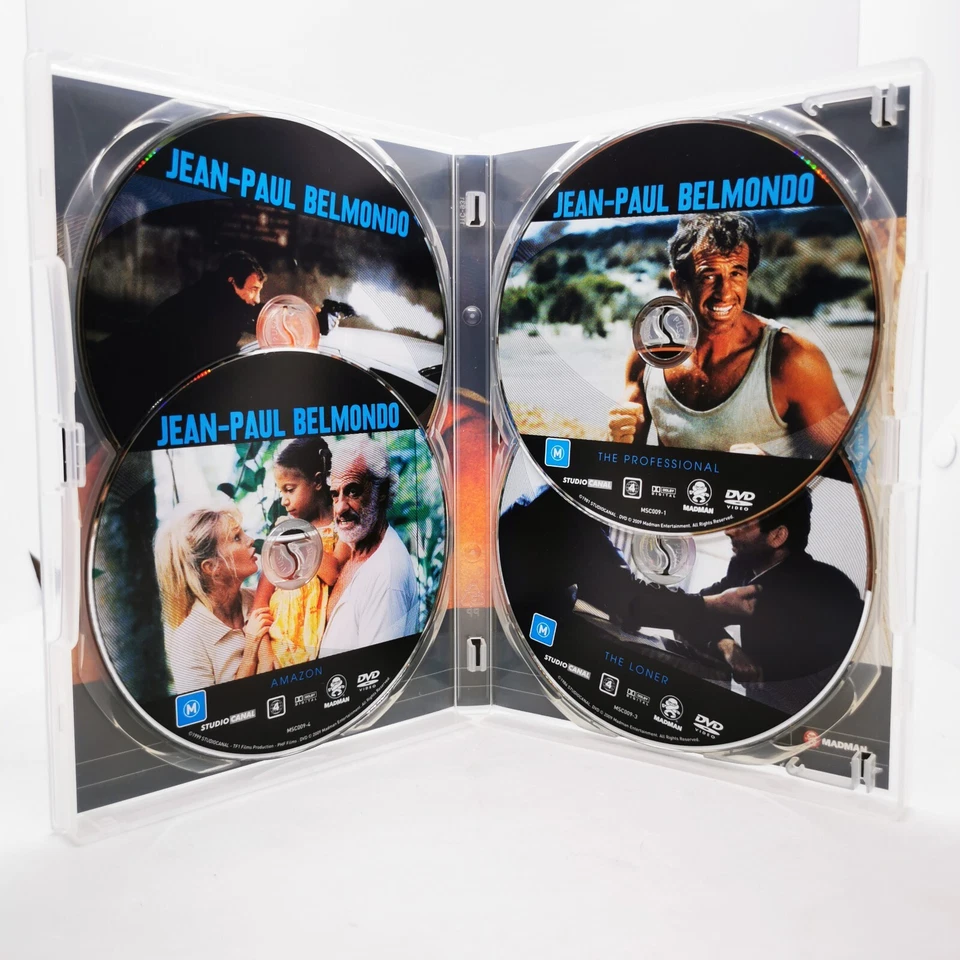 French Screen Icons - Jean-Paul Belmondo - 03 (DVD, 2009, 4-Disc Set) Region 4 - Image 3 of 3