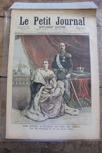 Petit Journal Illustre N 101 12 Roi De Grece Noces Theatre Porte Saint Martin Ebay