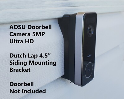 AOSU Doorbell Camera 5MP Ultra HD Dutch Lap 4.5 in Siding Mounting Bracket Wedge