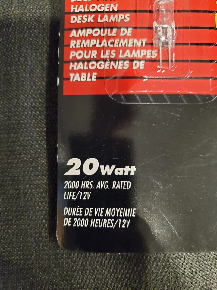 Philips Halogen 20W 12V G4 Capsule Desk Lamp Light Bulb 5 Pack - Image 4 of 4