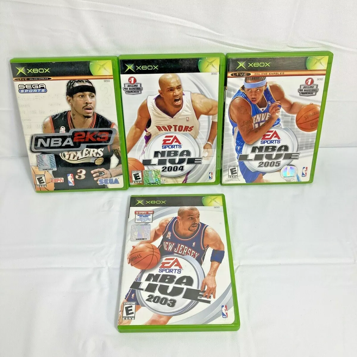 Xbox One Game Bundle- EA Sports Lot NBA 2K3 NBA Live 2003,2004,2005 Basketball eBay