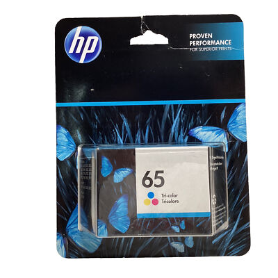 HP 65  Tri-color  Genuine EXP February 2023 Or Better Ink Cartridge  NEW  SEALED