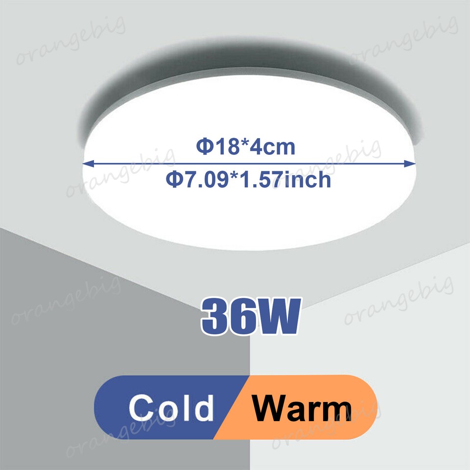 LED Ceiling Lights Round Panel Down Light Bathroom Kitchen Living Room