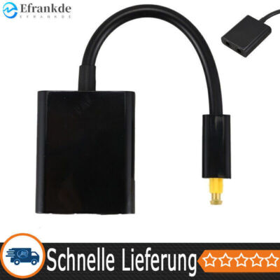 Toslink Splitter 1 in 2 Out Optischer Splitter Digital Audio Optisches Kabel DE