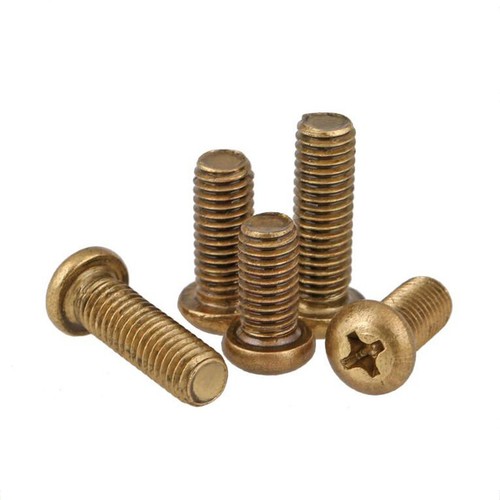 Solid Brass Pan Head Phillips Screws M2 M2.5 M3 M4 M5 M6 Machine Screws Bolts - Picture 6 of 7